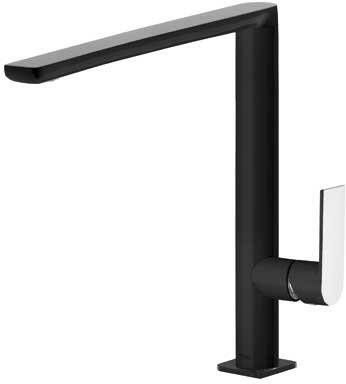 Tres Keukenkraan Loft | Opbouw | 360° Draaibaar | Mengkraan | 1-hendel | Rond | Zwart chroom - Foto 2