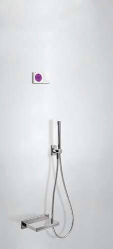 Tres Badkraan Shower Technology | Inbouw | Thermostaatkraan | Incl.Inbouwdeel | Waterval uitloop | 2-weg | Vierkant | Chroom - Foto 4