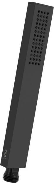 Tres Staafhanddouche Slim | 1 Stand | Vierkant | Zwart mat - Foto 2