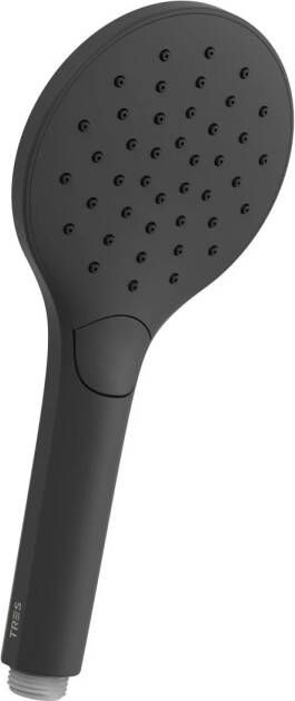 Tres Handdouche Massage Eco-Drop 3-Standen 11x5.5x24.2 cm Mat Zwart