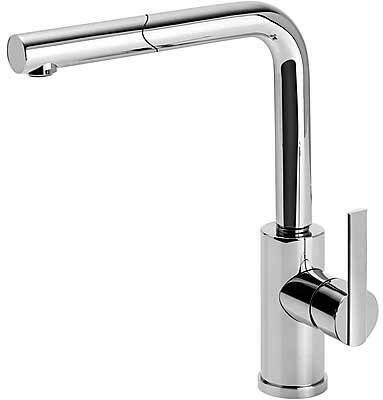 Tres Keukenkraan Lex | Opbouw | 360° Draaibaar | Uitrekbare sproeier | Mengkraan | 1-hendel | Rond | Chroom - Foto 2