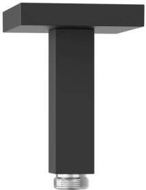 Tres Douchearm Exclusive | 11 cm | Plafond montage | Messing | Vierkant | Zwart mat - Foto 2