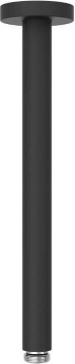 Tres Douchearm Exclusive | 28 cm | Plafond montage | Messing | Rond | Zwart mat - Foto 2