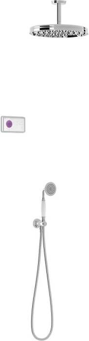 Tres Regendoucheset Clasic Inbouw Elektronische Thermostaat Incl. Handddouche Plafondarm Chroom - Foto 1