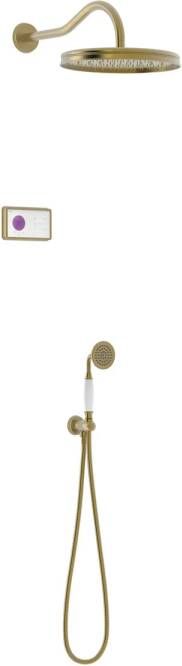 Tres Regendoucheset Clasic Inbouw Elektronische Thermostaat Incl. Handddouche Verouderd Messing Mat - Foto 1