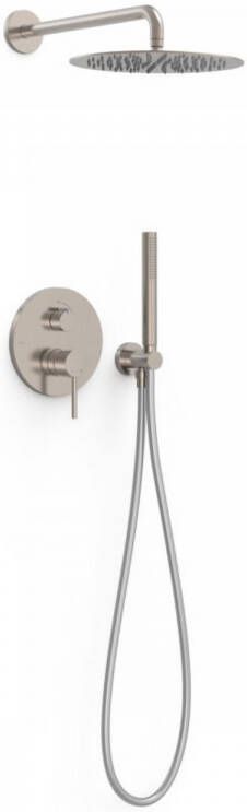 Tres Regendoucheset Inbouw Study Exclusive Rond 30 cm Met Wandarm en Handdoucheset met Staafhanddouche Rapid Box Mat Wit - Foto 5