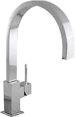 Tres Keukenkraan Top | Opbouw | 360° Draaibaar | Mengkraan | 1-hendel | Vierkant | Chroom - Foto 2