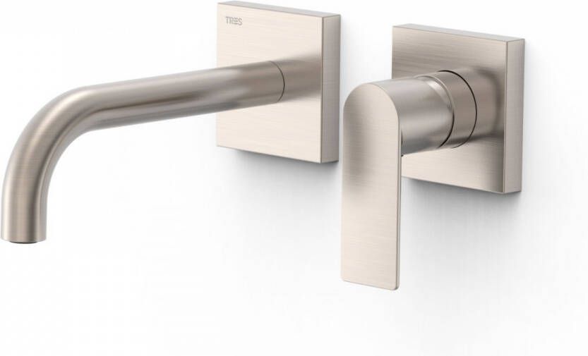 Tres Wastafelmengkraan Inbouw Loft Colors Gebogen Uitloop 18 cm RVS