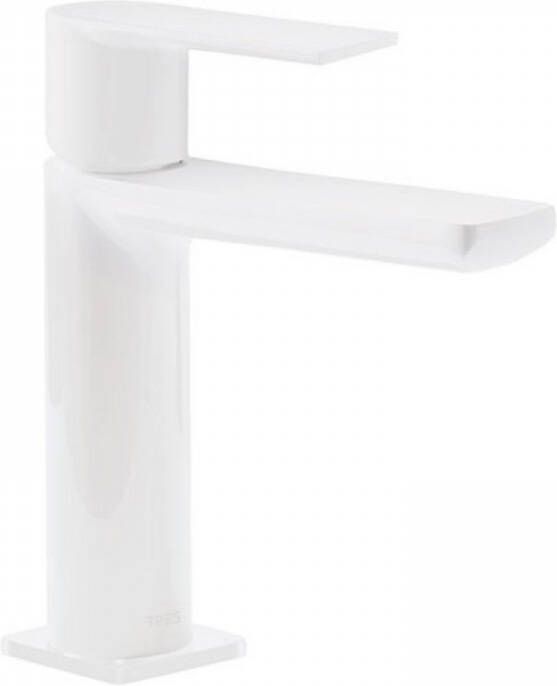 Tres Wastafelmengkraan Loft Colors 1-Hendel Uitloop Recht 11 3 cm Rond Mat Wit