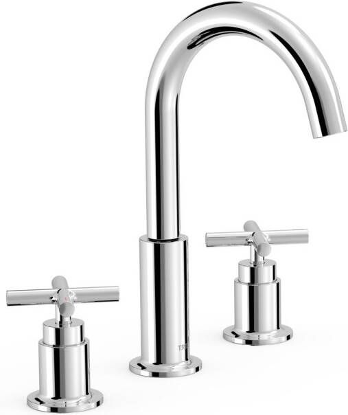Tres Wastafelmengkraan Mont Blanc 3-Gats Met Twee Grepen Chroom