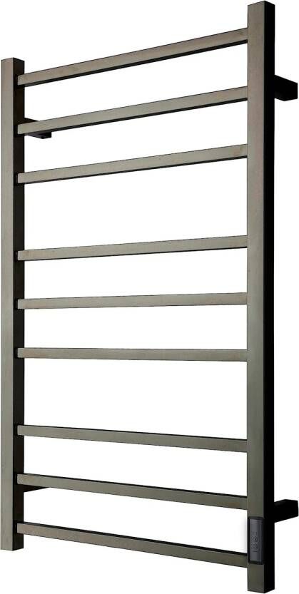 TVS Design Elektrische Radiator TVS ELDO 9F Mat Zwart met Timer 86x53 cm