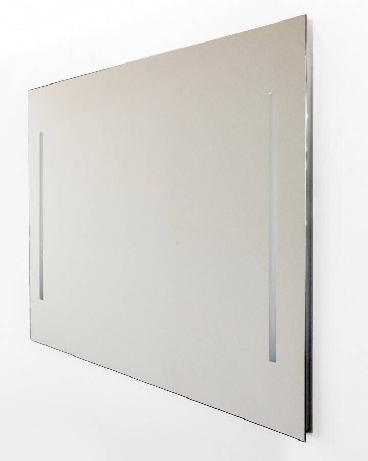 Van Marcke Wandspiegel Quadro Met Verticale LED Verlichting Met Schakelaar 120x70 cm Glas