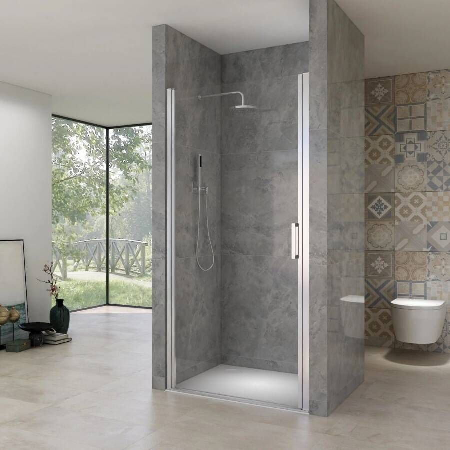 Van Rijn Nisdeur ST02 Draaideur 80x200 cm 6 mm Chroom