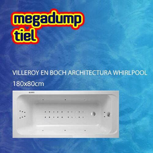 Villeroy en Boch Architectura Whirlpool 180X80X50 cm Sportpakket Deluxe