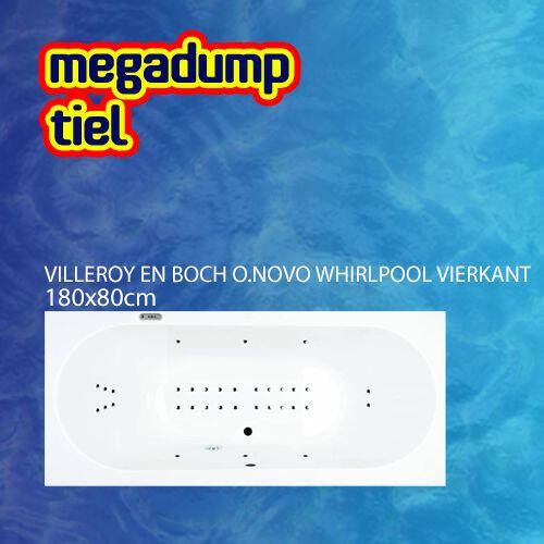 Villeroy en Boch O.Novo Whirlpool Rond 180X80X50 cm Sportpakket Deluxe