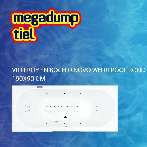 Villeroy en Boch O.Novo Whirlpool Rond 190X90X50 cm Sportpakket Deluxe