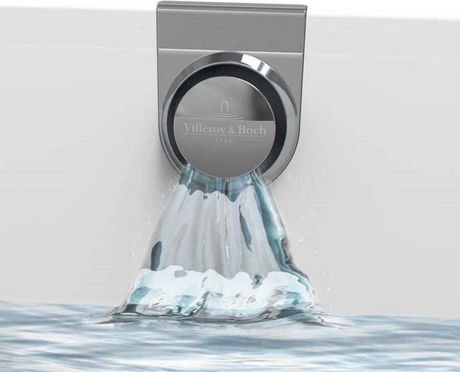 Villeroy en Boch Watertoevoer Villeroy & Boch In Overloop Voor Oberon Ligbad Chroom