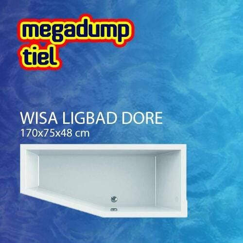 Wavedesign Ligbad Dore 170X75X48 cm Mat Zwart 170x75x48 cm Links Mat Zwart
