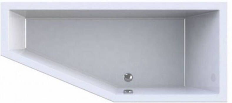 Wavedesign Ligbad Dore 170X75X48 cm Mat Zwart 170x75x48 cm Links Mat Zwart
