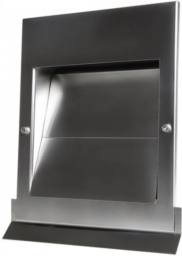 Weckx Overdruk Ventilatierooster Sigma 12.5 cm Geborsteld RVS