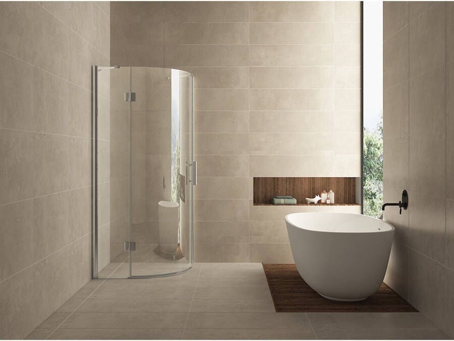 Wiesbaden 1 4 r.douchecabine LS 900x900x2000 chr.8 mm NANO
