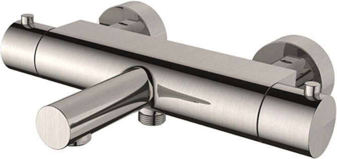 Wiesbaden Badkraan Style Thermostatisch Cool Touch HOH 15 cm Geborsteld Staal