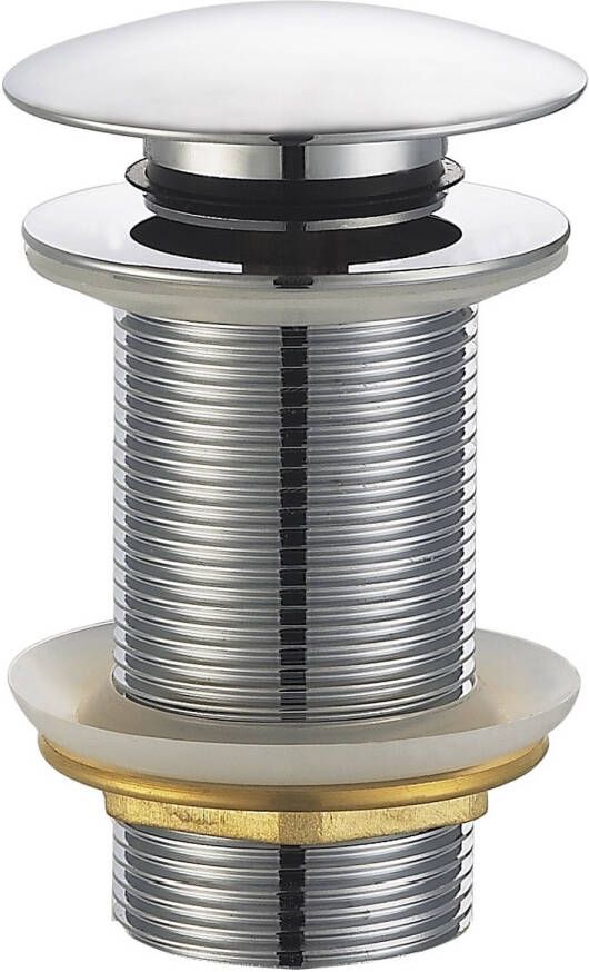 Wiesbaden Caral clickwaste afvoerplug verlengd 5 4" chroom 33.4471
