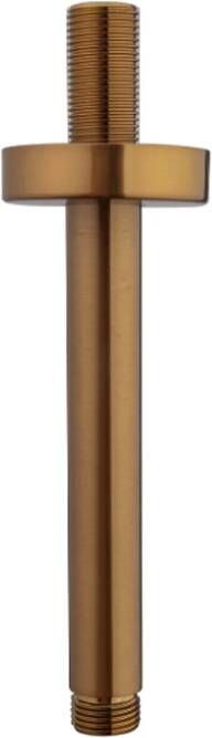 Wiesbaden Caral douchearm met plafondbevestiging 15 cm geborsteld brons koper 29.2865 - Foto 1