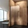 Diamond Line Inloopdouche Eco 140x200cm Antikalk Helder Glas Chroom Profiel 8mm Veiligheidsglas Easy Clean - Thumbnail 4