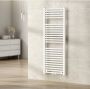 Wiesbaden Designradiator Elara 120x45cm 538 Watt Glans Wit Middenonderaansluiting - Thumbnail 3