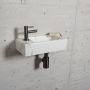Wiesbaden Fonteinset Carrara Marmerlook Color Gun Metal Fonteinset Met Amador Kraan - Thumbnail 2