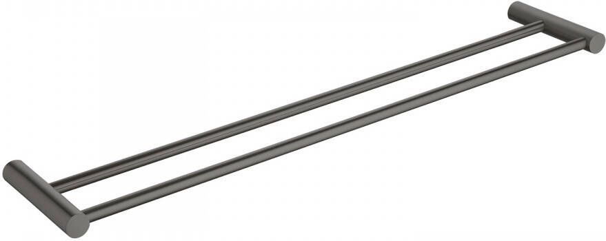 Wiesbaden Ida dubbele handdoekrek 60cm Gunmetal 28.7024