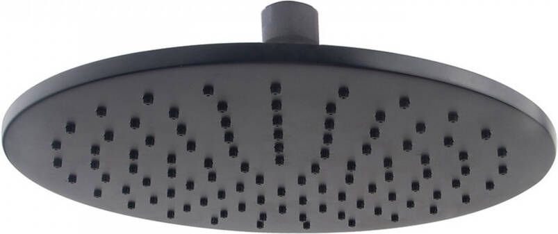 Wiesbaden Hoofddouche Caral Rond 25 cm Antikalk Mat Zwart