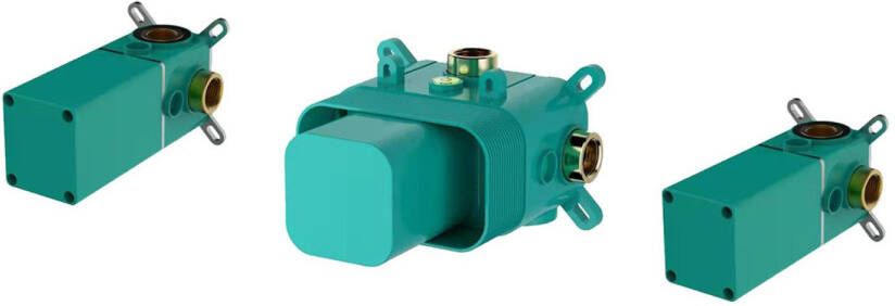 Wiesbaden Douchekraan Inbouw Platinum Dreams Afbouwdeel Thermostatisch met 2 Stopkranen Glans Chroom - Foto 6