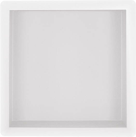 Wiesbaden Inbouwnis | Exellence | 30x30x10cm | RVS Mat Wit