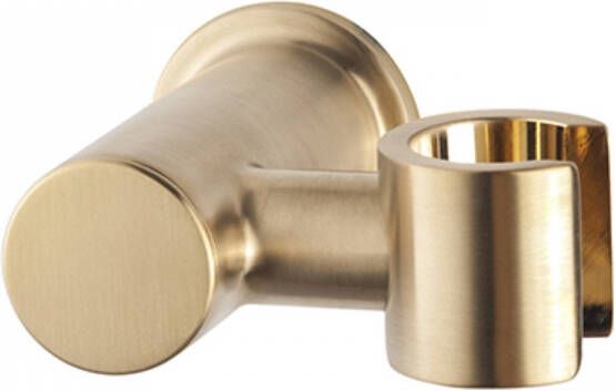 Wiesbaden Caral handdouchehouder met kantelbare opsteek geborsteld messing