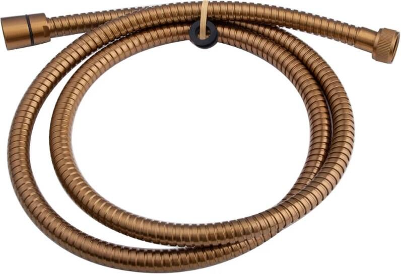 Wiesbaden Doucheslang conisch metaal 150 cm geborsteld brons koper 30.3554 - Foto 2