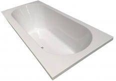 Wiesbaden Portus RD inbouw ligbad 190*90*49 cm wit DUO