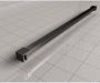 Wiesbaden Thinline profiel set 200 cm met stabilisatiestang 120 cm zwart mat - Thumbnail 2