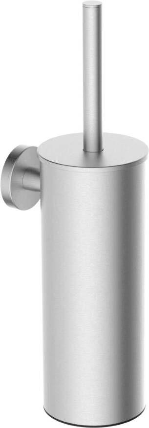 Wiesbaden Alonzo toiletborstel met houder voor wandmontage 35 2 x 9 2 x 12 cm geborsteld rvs