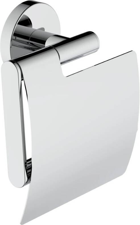 Wiesbaden Alonzo toiletrolhouder met klep 14 2 x 12 8 x 5 6 cm chroom - Foto 4