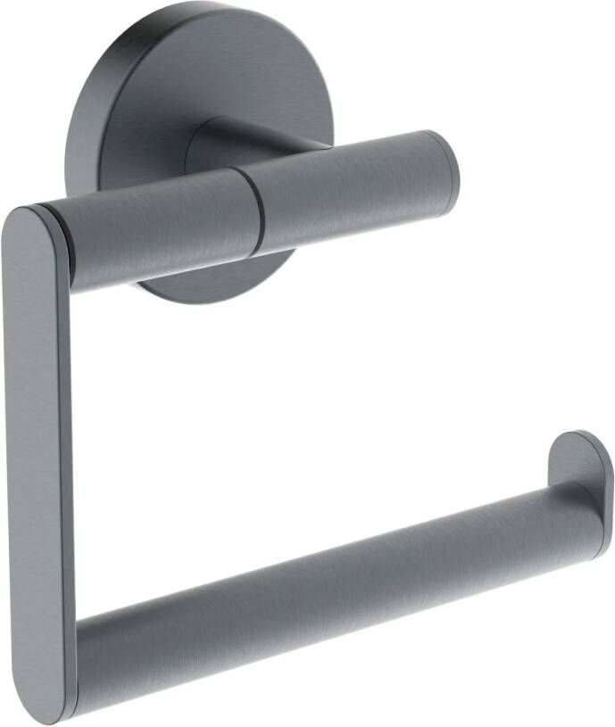 Wiesbaden Alonzo toiletrolhouder zonder klep 11 x 12 7 x 5 cm gunmetal
