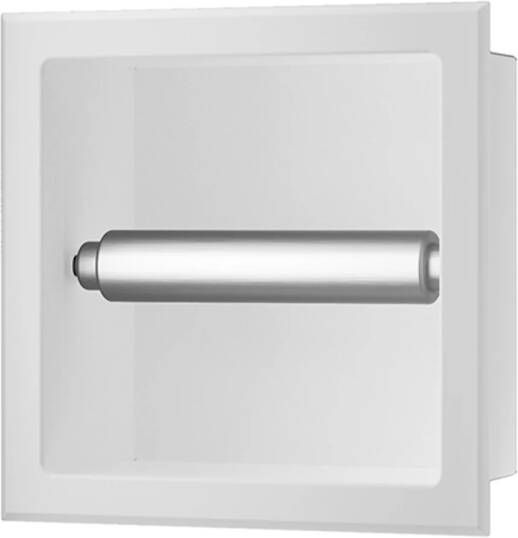 Sub Rocko inbouw toiletrolhouder zonder klep 14 7 x 17 3 x 8 6 cm geborsteld brons koper - Foto 2