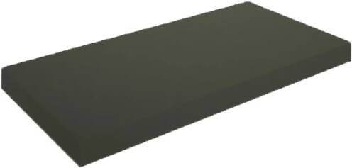Wiesbaden Wastafelblad Marmaris Topblad Rechthoek 40x22x2.5cm MDF Mat Zwart Gelakt