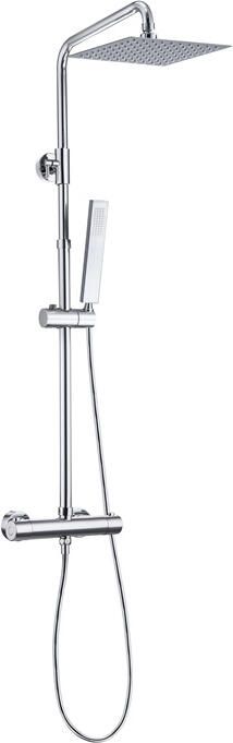 Boss & Wessing Regendoucheset BWS Thermostatisch Square met Handdouche Chroom - Foto 2