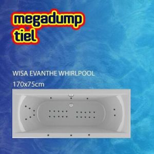 Wisa Evanthe Whirlpool 170X75X48 cm Sportpakket Deluxe