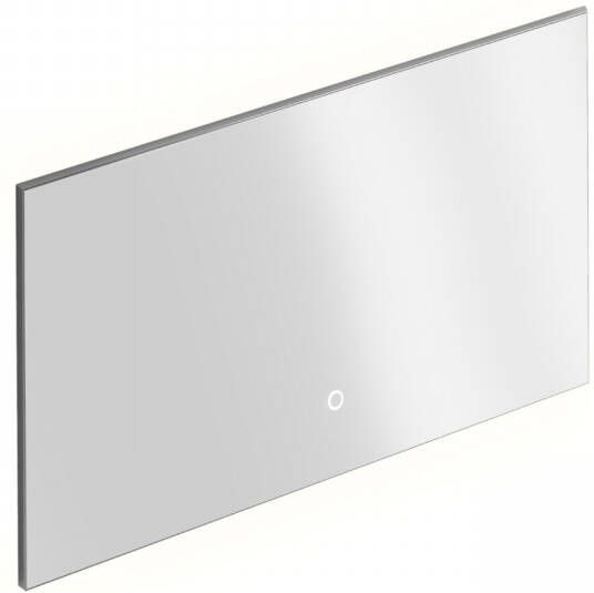 XenZ Badkamerspiegel Garda 120x70 cm Verlichting aan Onder- en Bovenzijde en Spiegelverwarming