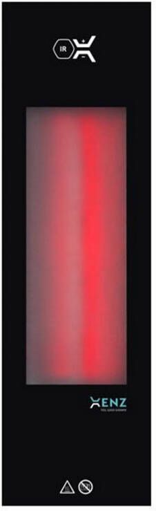 Xenz Feel Good Shower infrarood IR-M 68x20 cm en IR-S 33x20 cm zwart