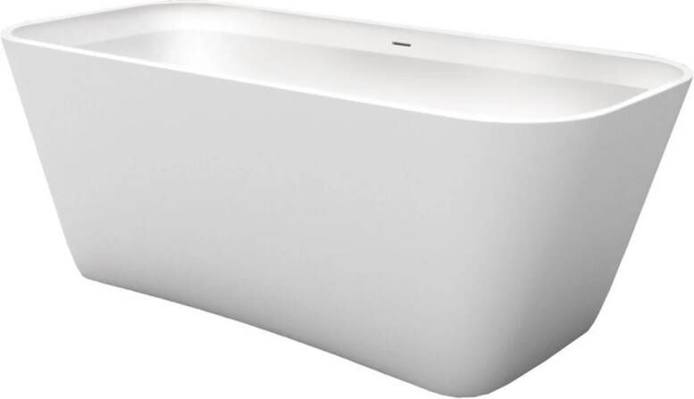XenZ Vrijstaand Bad Cristiano 170x75x63 cm Solid Surface Wit