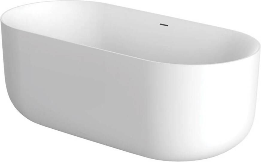 XenZ Vrijstaand Bad Mauro 180x84x64 cm Solid Surface Wit